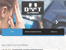 Tablet Screenshot of dtautobody.com